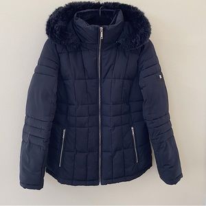 Calvin Klein Black Puffer Coat